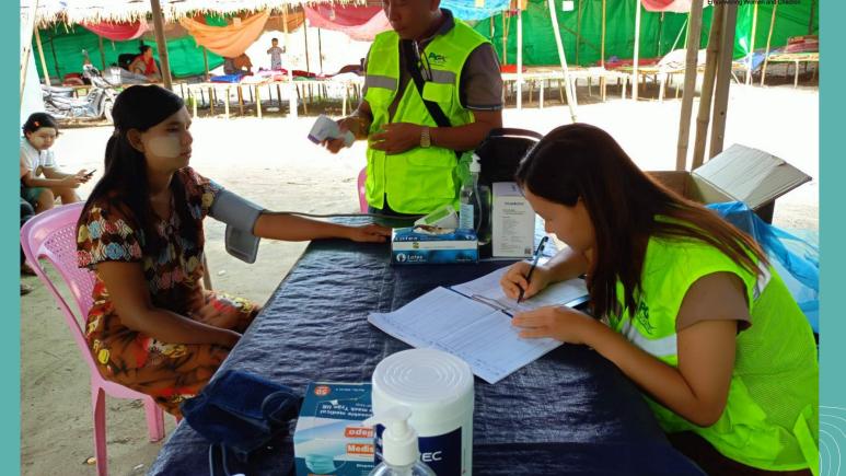 Mobile Clinic Support by Pyi Gyi Khin Organization in Earthquake-Affected Areas of Sagaing Region (Mobile Team Batch (4) for Sagaing)